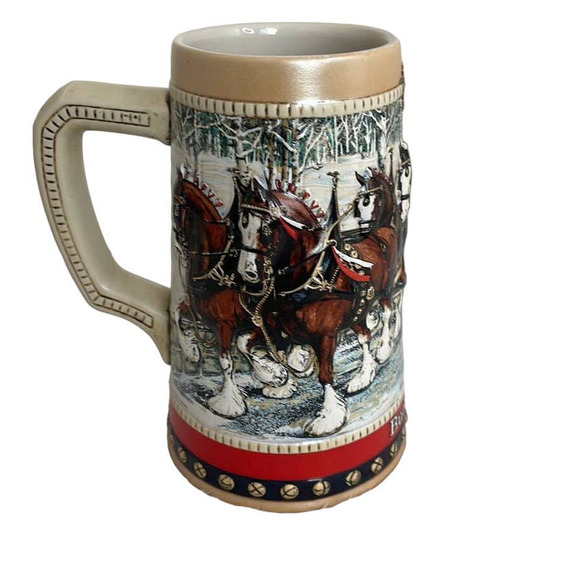 Vintage 1988 New Budweiser Holiday Stein Collection Collector's Series - Picture 1 of 8